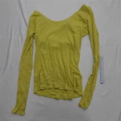 ?アメリ　イエロー オフショルダー 長袖トップス