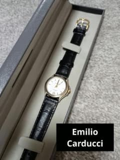 Emilio Carducci　腕時計　黒　ジャンク品