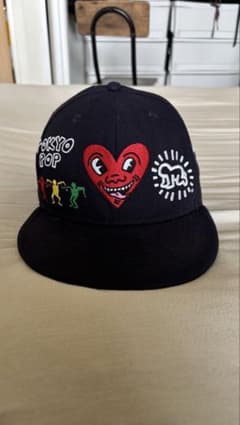 New Era Keith Haring コラボキャップ 黒 59FIFTYのサムネイル