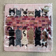に*/様 FEILER フェイラー タオルハンカチ 猫柄のサムネイル