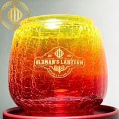 限定】クラックグラス イエロー/アンバー/レッド Feuerhand ホヤ