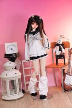 BJD ドール服 1/4サイズ 洋服3点セット（白/MSD/MDD） - メルカリ