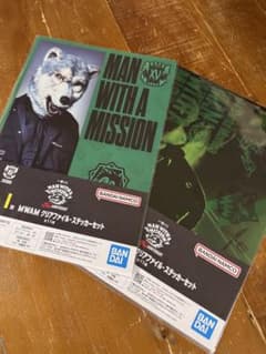 一番くじMAN WITH A MISSION サンタモニカクリアファイル2種のサムネイル