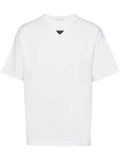 極美品 PRADA プラダ トライアングルロゴ Tシャツ ホワイトのサムネイル