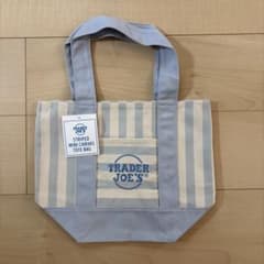 Trader Joe's STRIPED MINI CANVAS TOTEのサムネイル