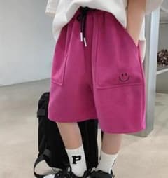 大人気✨ キッズ ハーフパンツ ピンク 140 韓国風 子供服 短パン 夏物のサムネイル