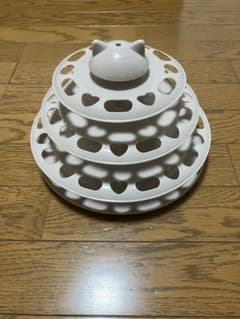 猫用 3段タワーボール おもちゃ グレーのサムネイル