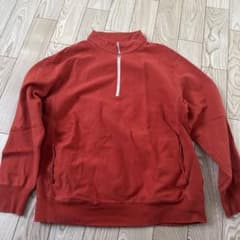 A Vontade オレンジ ハーフジップ スウェット M - メルカリ