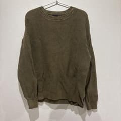 GAP ワッフルニット セーター カーキ メンズのサムネイル