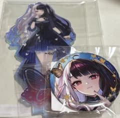 にじさんじ DMM スクラッチ 夜見れな 缶バッジ オーロラアクリル