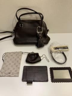 FOXEY 2WAY ショルダーバッグ ダークブラウン 付属品 保存袋ありのサムネイル