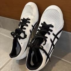 ASICS 陸上競技用スパイク シューズ ホワイト ブラック　26cmのサムネイル