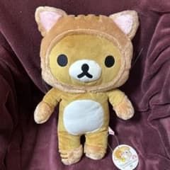 리락쿠마 한가로이 고양이 봉제인형 BIG 신품 태그 첨부 2015년 레어