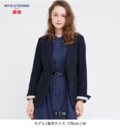 ユニクロ　イネス  コットンリネンジャケットのサムネイル