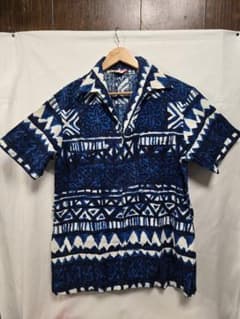 70s Sears シアーズ ハーフジップ アロハシャツ L TALONのサムネイル
