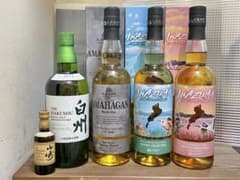 【値下げ！】白州 山崎ミニボトル アマハガン イナズマシリーズ 5本セットのサムネイル