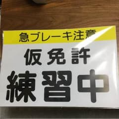 仮免許練習中のプレート2枚セット  新品未使用のサムネイル