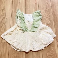 petit main チュニック 110cm フリル アイボリーのサムネイル
