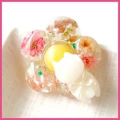 No.2771ハンドメイド レジンヘアゴム ドライフラワー 猫ちゃん - メルカリ