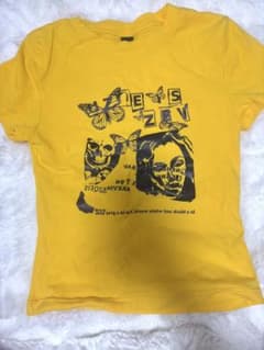 Y2K ピチT グラフィックTシャツ Sサイズ イエロー 平成ギャル グランジのサムネイル