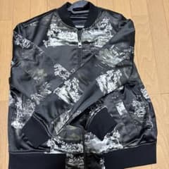 メンズ 総柄 リバーシブルボンバージャケット ブルゾンのサムネイル