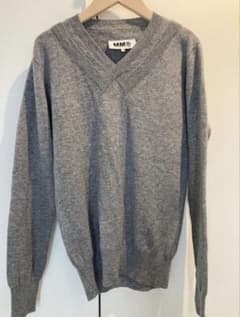 MM6 Maison Margiela Vネック ニット グレーのサムネイル