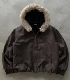メンズレザーボアジャケットのサムネイル