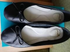パンプス バレエシューズ 黒 23㎝のサムネイル