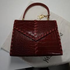 ち*E様 Yves Saint Laurent クロコ型押し ハンドバッグのサムネイル