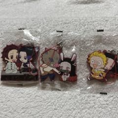 鬼滅の刃 ラバーストラップ 3種セットのサムネイル