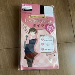 fukuske しっかりフィットタイツ 80デニール 2足組 M-Lのサムネイル