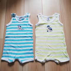 ☆専用☆　プチバトー　ロンパース　2枚セットのサムネイル