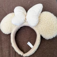 東京ディズニーリゾート ボア カチューシャ アイボリーのサムネイル