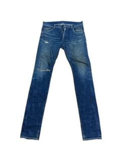 BALMAIN バルマン ボタンフライ クラッシュ加工スキニーデニム パンツのサムネイル