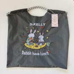 D.KELLYディーケリー ラビット柄刺繍　エコバッグ　M未使用　即日発送のサムネイル