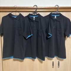 glimmer ポロシャツ 3枚セット ブラック×ブルーのサムネイル