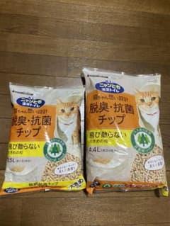 花王ニャンとも清潔トイレ  脱臭・抗菌チップ２袋のサムネイル