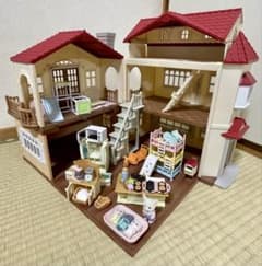 シルバニアファミリー 赤い屋根の大きなお家 家具・小物セットのサムネイル
