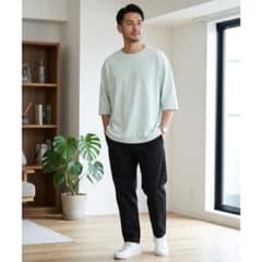 ADRER アドラー ロゴプレート付き ビッグシルエットTシャツのサムネイル