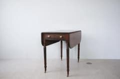 英国アンティーク木製ドロップリーフテーブル/バタフライ/ダイニング机