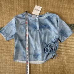 青のタイダイ 半袖Tシャツ Sサイズ　韓国 y2kのサムネイル