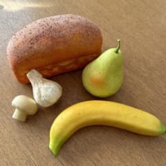食品サンプル パン ラフランス バナナ ガーリック　マッシュルーム インテリア