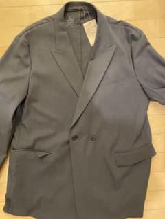 無印良品ダークグレー ダブルジャケットのサムネイル