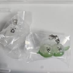 にゃんこ大戦争 めじるしアクセサリー 2個セット　マメマメにゃんこ　タンクネコのサムネイル