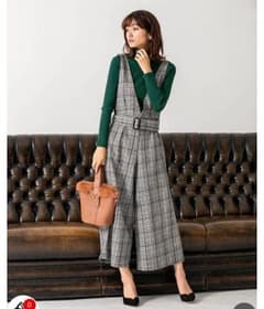 新品タグ付き fifth グレンチェックコンビネゾン 授乳服のサムネイル