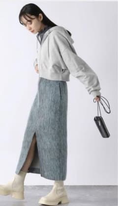 新品 JEANASIS シャギーウールナロースカートのサムネイル