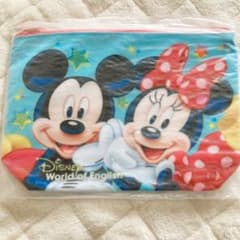 ミッキーマウス　ミニーマウス　ポーチ　DWE 新品未開封のサムネイル