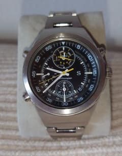 SEIKO 7T52-6B00 【稼働品】 セイコー　黒文字盤のサムネイル