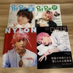 佐久間大介 Snow Man 雑誌4冊 CHEER NYLON PET POPのサムネイル