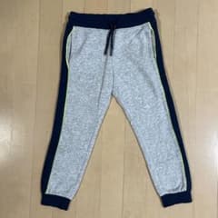 H&M キッズ スエットパンツ 裏起毛 グレー ネイビー 110-120cmのサムネイル